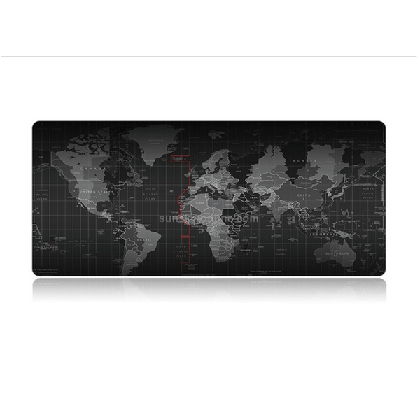 Large Anti Slip World Map Mouse Pad 90 X 40Cm Mouse Pads & Wrist Rests