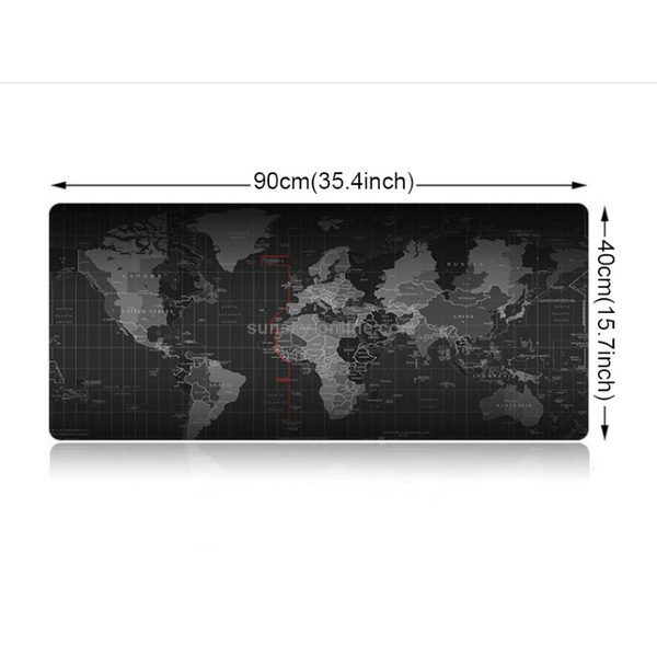 Large Anti Slip World Map Mouse Pad 90 X 40Cm Mouse Pads & Wrist Rests