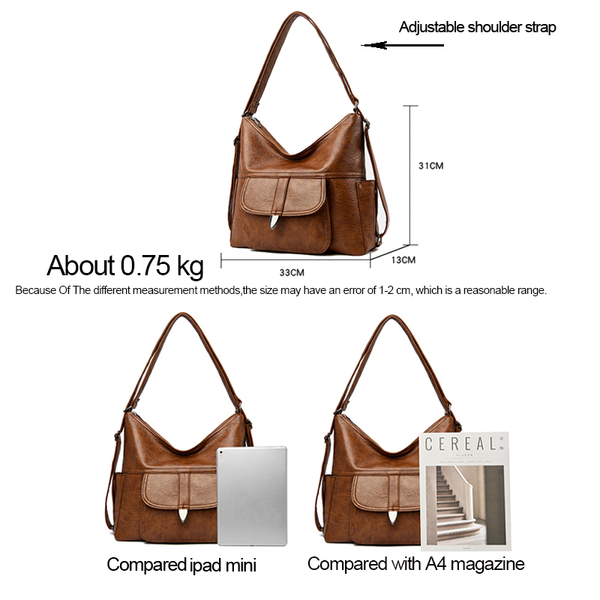 Large Capacity Pu Leather Shoulder Crossbody Bags For Women High Quality Purses And Handbags Luxury Designer Shopper