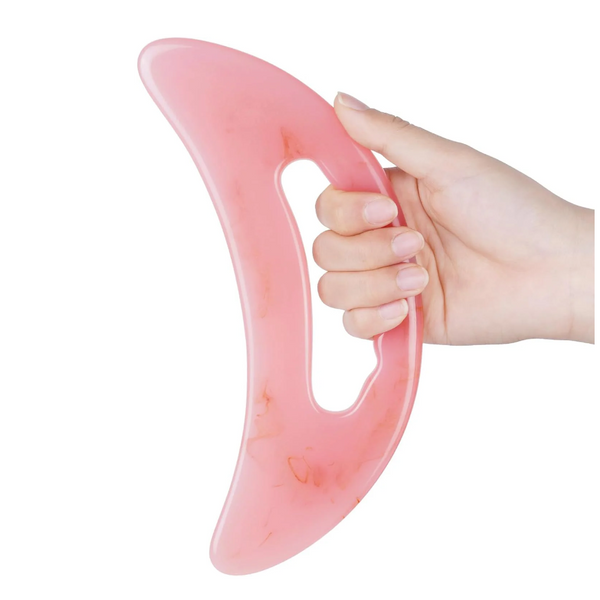 Large Gua Sha Massager Lymphatic Drainage & Cellulite For Legs Face Back Pain Relief Pink Massagers
