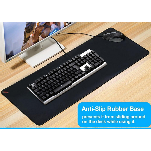 Large Size Black Gaming Mouse Pad Anti Slip Natural Rubber Pc Computer Gamer Desk Mat Mouse Pads & Wrist Rests
