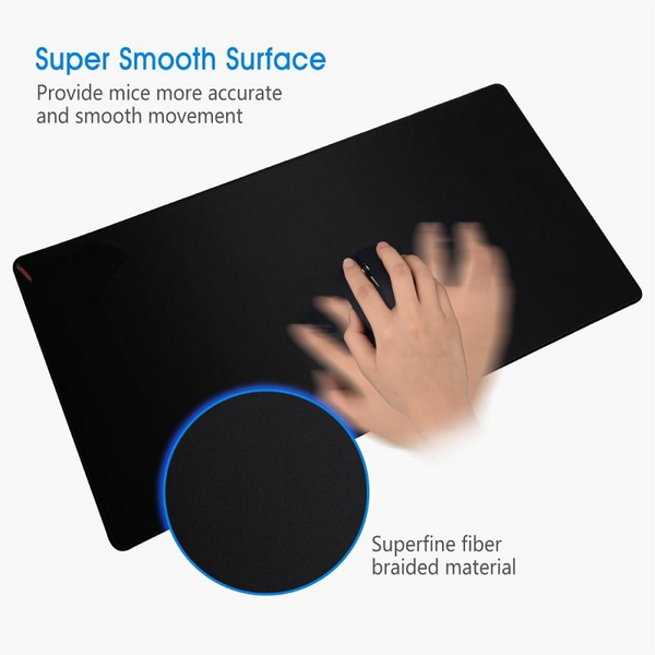 Large Size Black Gaming Mouse Pad Anti Slip Natural Rubber Pc Computer Gamer Desk Mat Mouse Pads & Wrist Rests