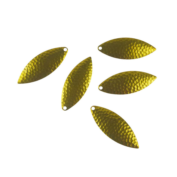 Artizan Hammered Willow Blade Brass 57Mml X 17Mmw Qty Other Terminal Tackle