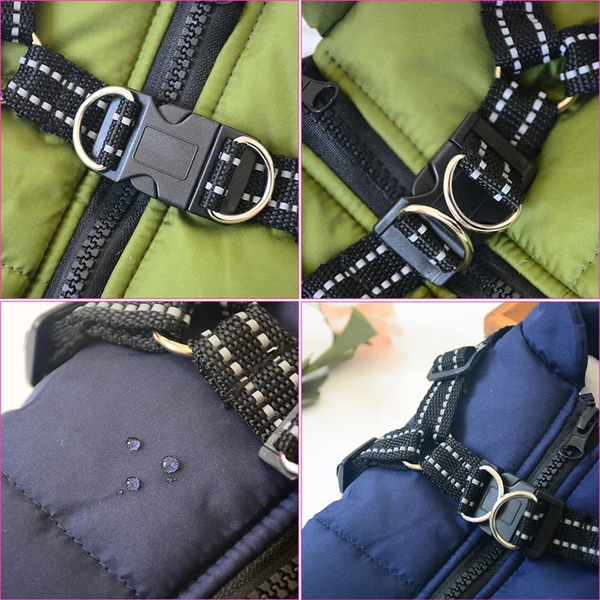 Large Pet Dog Jacket Harness Winter Warm Clothes Labrador Chihuahua Bulldog Dog Clothing & Shoes