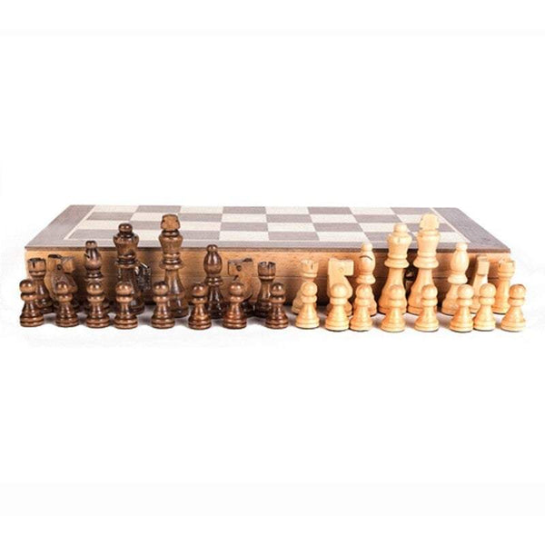 Family Travel Games Portable Wooden Magnetic Folding Chess Board