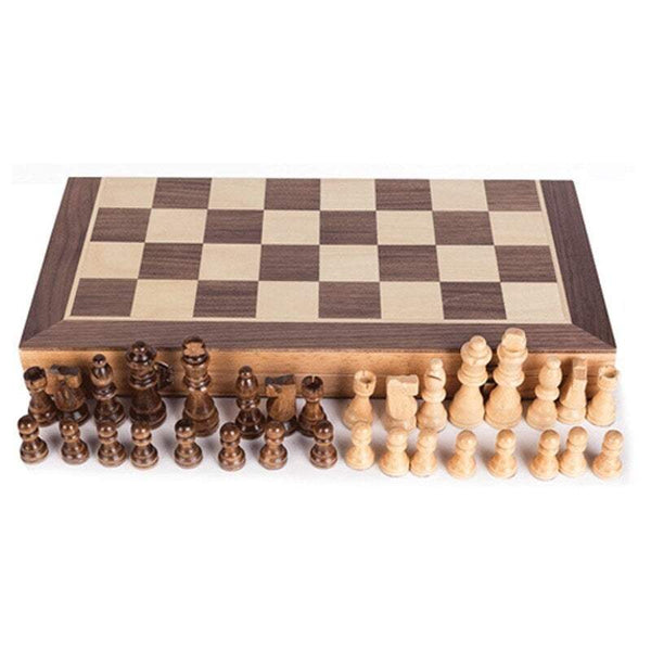 Family Travel Games Portable Wooden Magnetic Folding Chess Board