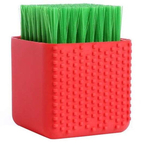 Laundry Silicone Cleaning Brush Soft Scrubbing Multi Use For Underwear Shoes Clothes Red