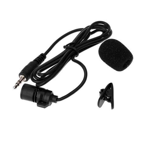 Lavalier Clip Metal Stereo Microphone 3.5Mm With Collar For Lound Computer Pc Laptop Microphones