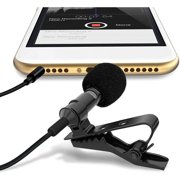 Microphones Lavalier Is Suitable For Bloggers Lapel Clip Type Omnidirectional Capacitor Iphone Ipad Samsung Android Windows Smartphone Other Mobile Ac