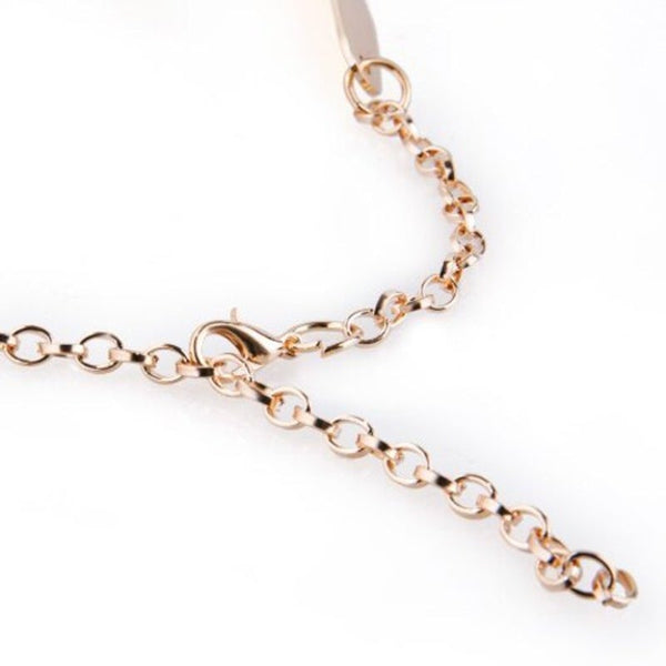 Layered Hollow Out Polished Choker Necklace Golden
