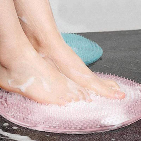 Foot Care Lazy Bath Massage Pad Silicone Bathroom Shower Non Slip Scrubber Clean Mat