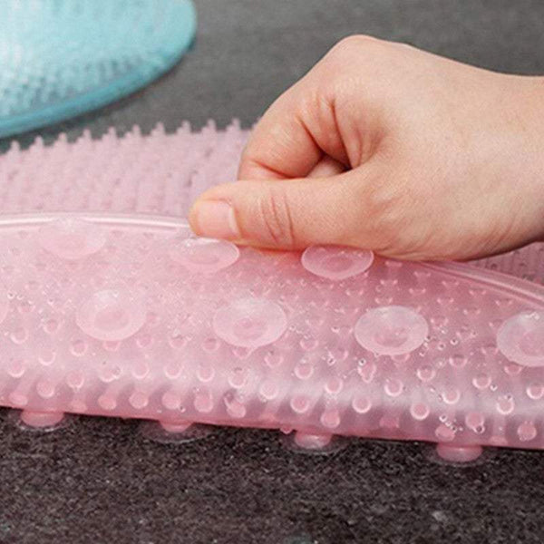 Foot Care Lazy Bath Massage Pad Silicone Bathroom Shower Non Slip Scrubber Clean Mat Bath Mats Rugs & Toilet Covers
