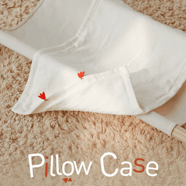 Lazy Goose Little One Cotton Pillow Case Cot Pillows