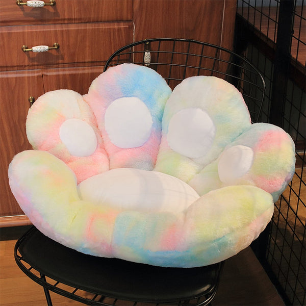Lazy Sofa Chair Seat Cushion Cute Cat Paw Design Comfy Pillow Room Bedroom Dining Cushions & Decorative Pillows