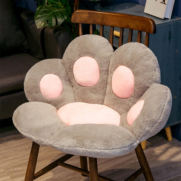 Lazy Sofa Chair Seat Cushion Cute Cat Paw Design Comfy Pillow Room Bedroom Dining Cushions & Decorative Pillows