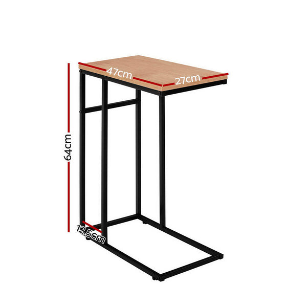 Artiss Coffee Side Table Laptop Desk Bedside Sofa End Tables Metal Frame Laptop Desks