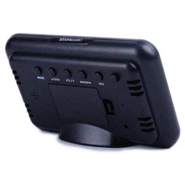 Lcd Digital Weather Station Clock Black Weather Stations