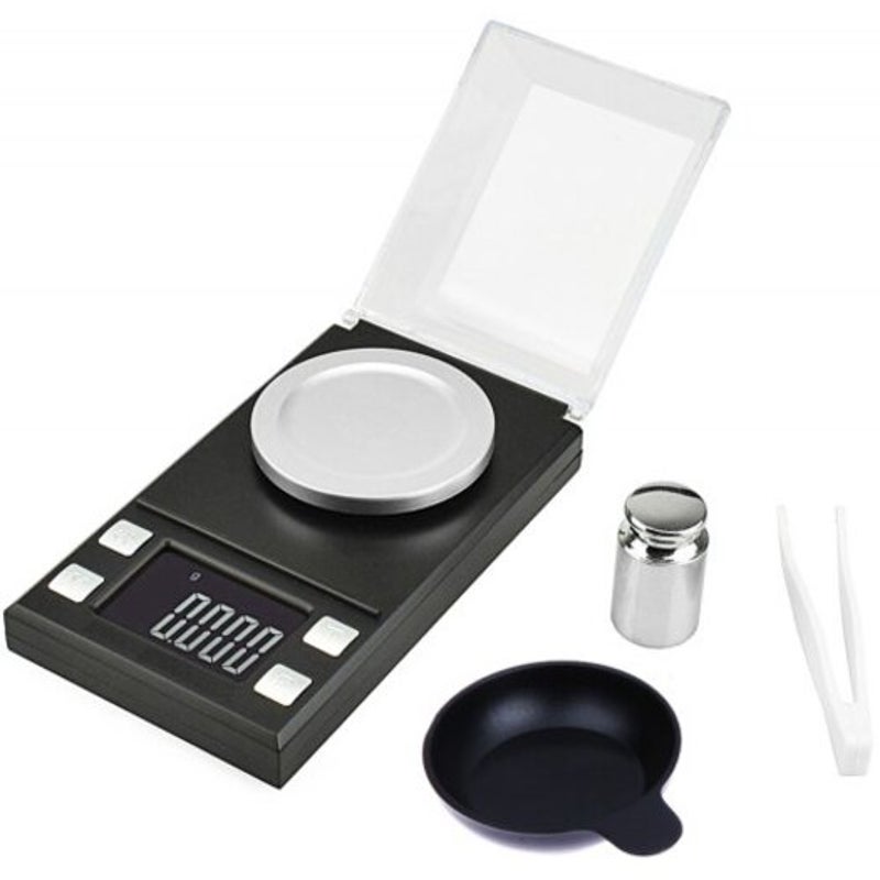 Lcd Precise Digital Jewelry Scale Weighting Tool 50G / 0.001G Black Scales