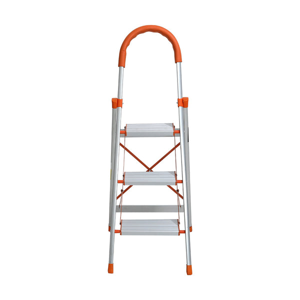 Giantz 3 Step Ladder Multi Purpose Folding Aluminium Light Weight Non Slip Platform Ladders