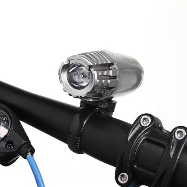 Water Resistant Aaa Battery Bike Bicycle Front Light Silver Lights & Reflectors