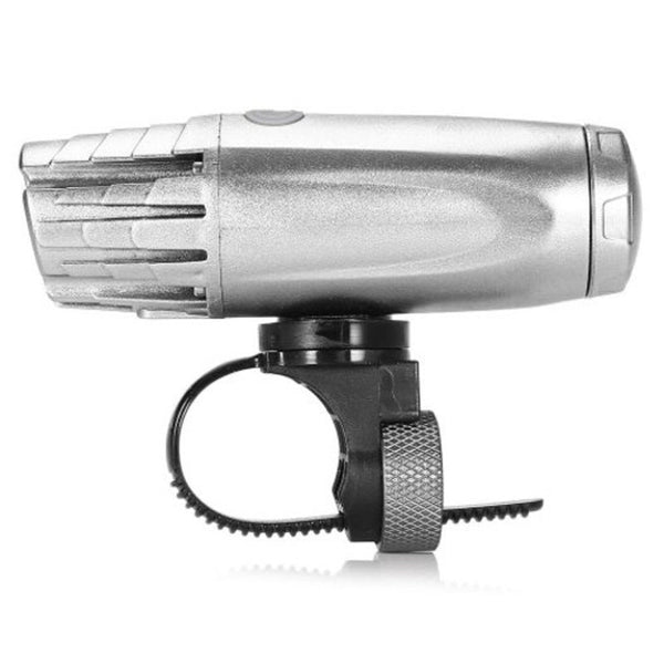 Water Resistant Aaa Battery Bike Bicycle Front Light Silver