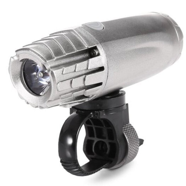 Water Resistant Aaa Battery Bike Bicycle Front Light Silver Lights & Reflectors