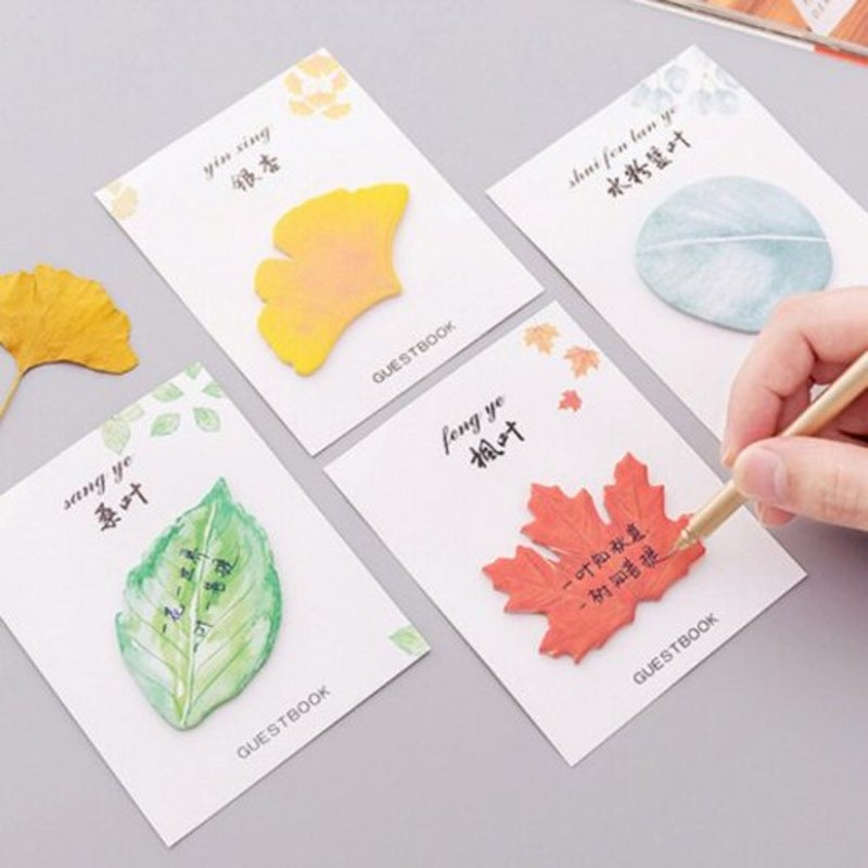 Leaf Shape Creative Sticky For Taking Notes Multi A Sticky Notes