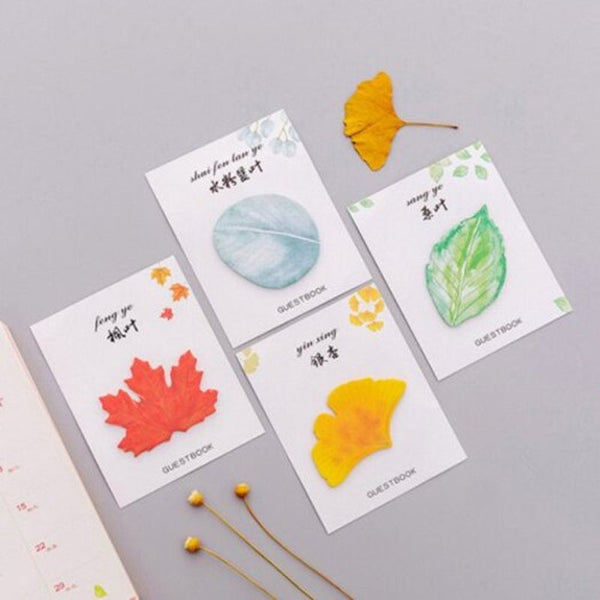 Leaf Shape Creative Sticky For Taking Notes Multi A