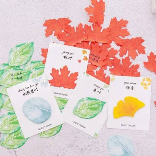 Leaf Shape Creative Sticky For Taking Notes Multi A Sticky Notes
