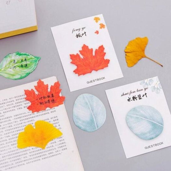 Leaf Shape Creative Sticky For Taking Notes Multi A Sticky Notes