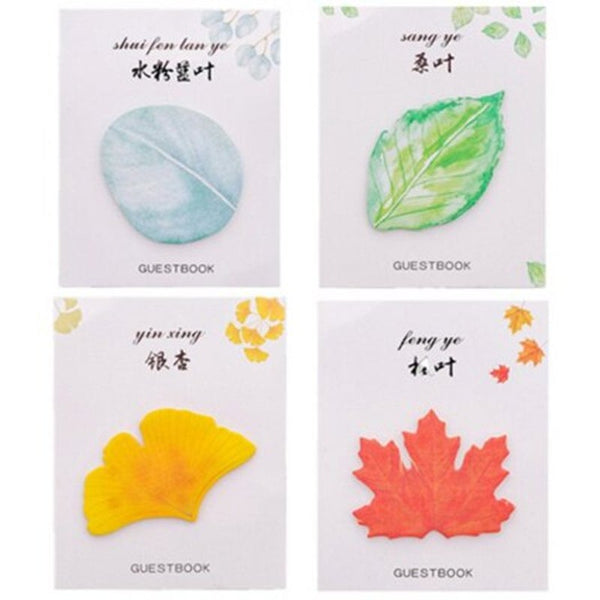 Leaf Shape Creative Sticky For Taking Notes Multi A