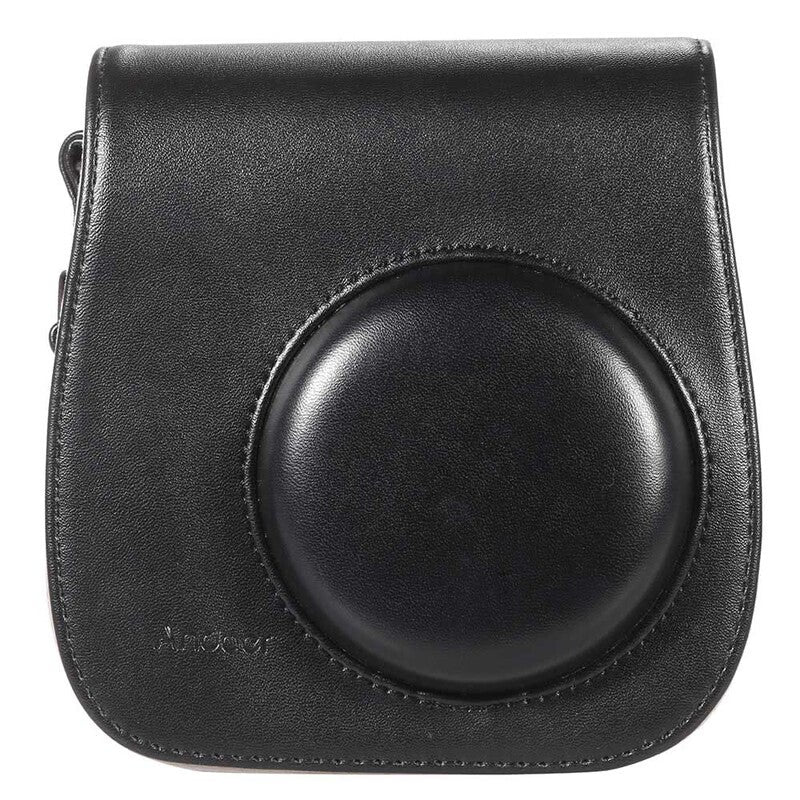 Leather Camera Case Bag Cover For Fuji Fujifilm Instax Mini8 Mini8s Single Shoulder Black Camera Cases Bags & Covers