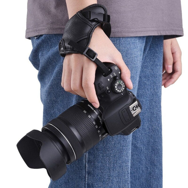 Leather Camera Padded Wrist Grip Strap Accessory For Canon Nikon Sony Pentax Fujifilm Dslr Straps & Hand Grips