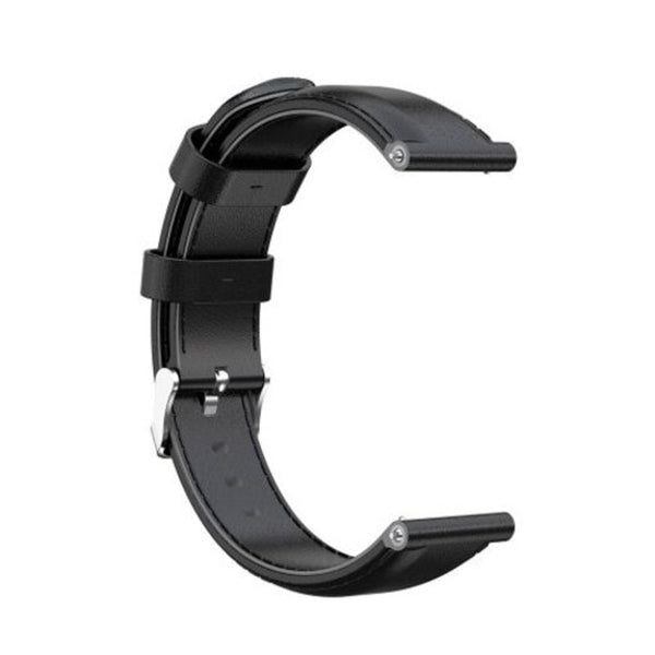 Leather Smart Bracelet Replacement Strap For Amazfit Gtr 42Mm Black
