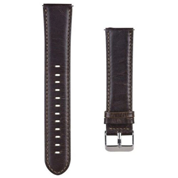 Leather Watch Band Strap For Samsung Gear S2 Classic / Sport Ticwatch E Deep Coffee Watch Bands