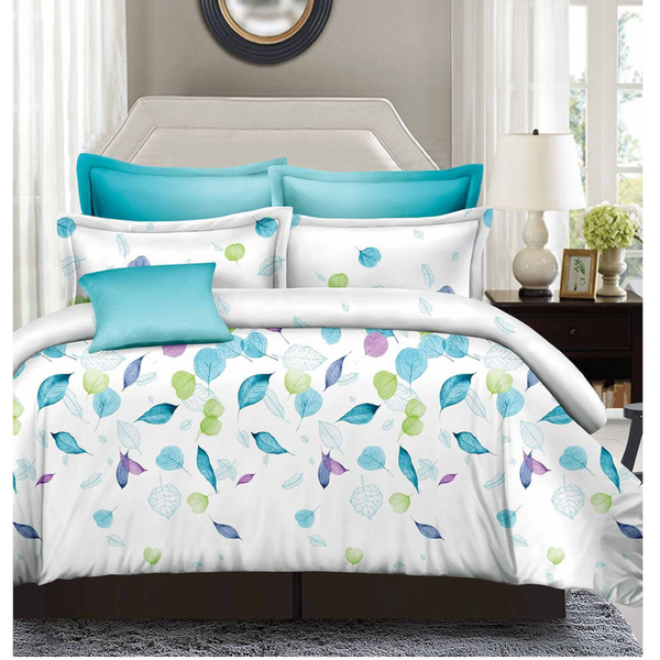 Fabric Fantastic Leaves Queen Size Duvet Quilt Cover Set Quilt Covers