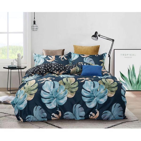Fabric Fantastic Leaves Queen Size Quilt/Duvet Cover Set Quilt Covers