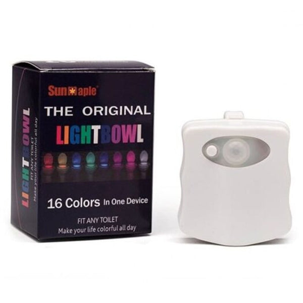 Led 16 Color Induction Toilet Light White