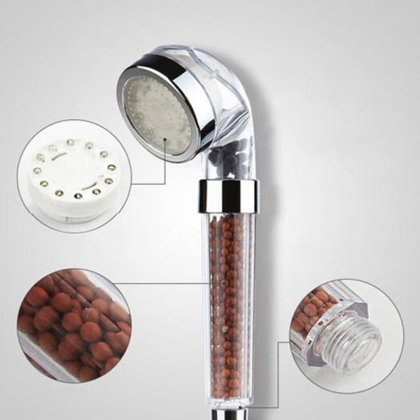 Led 7 Color Changinganion Shower Head Silver Shower Heads & Combos