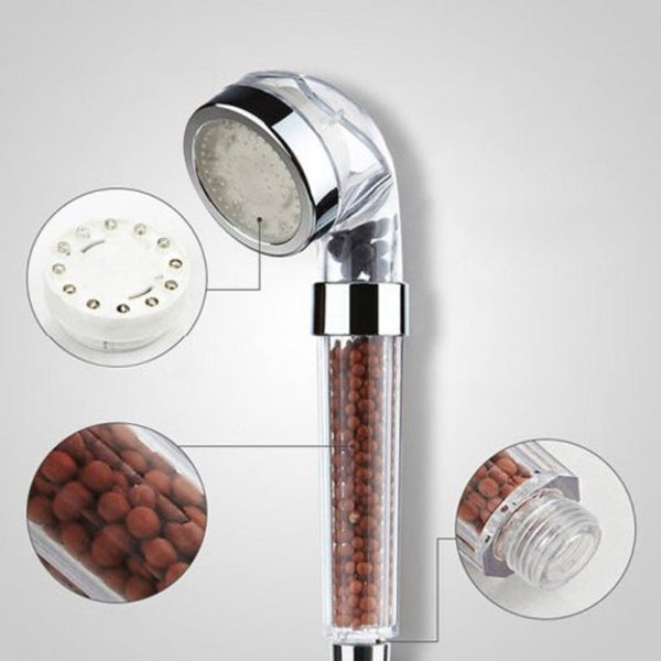 Led 7 Color Changinganion Shower Head Silver