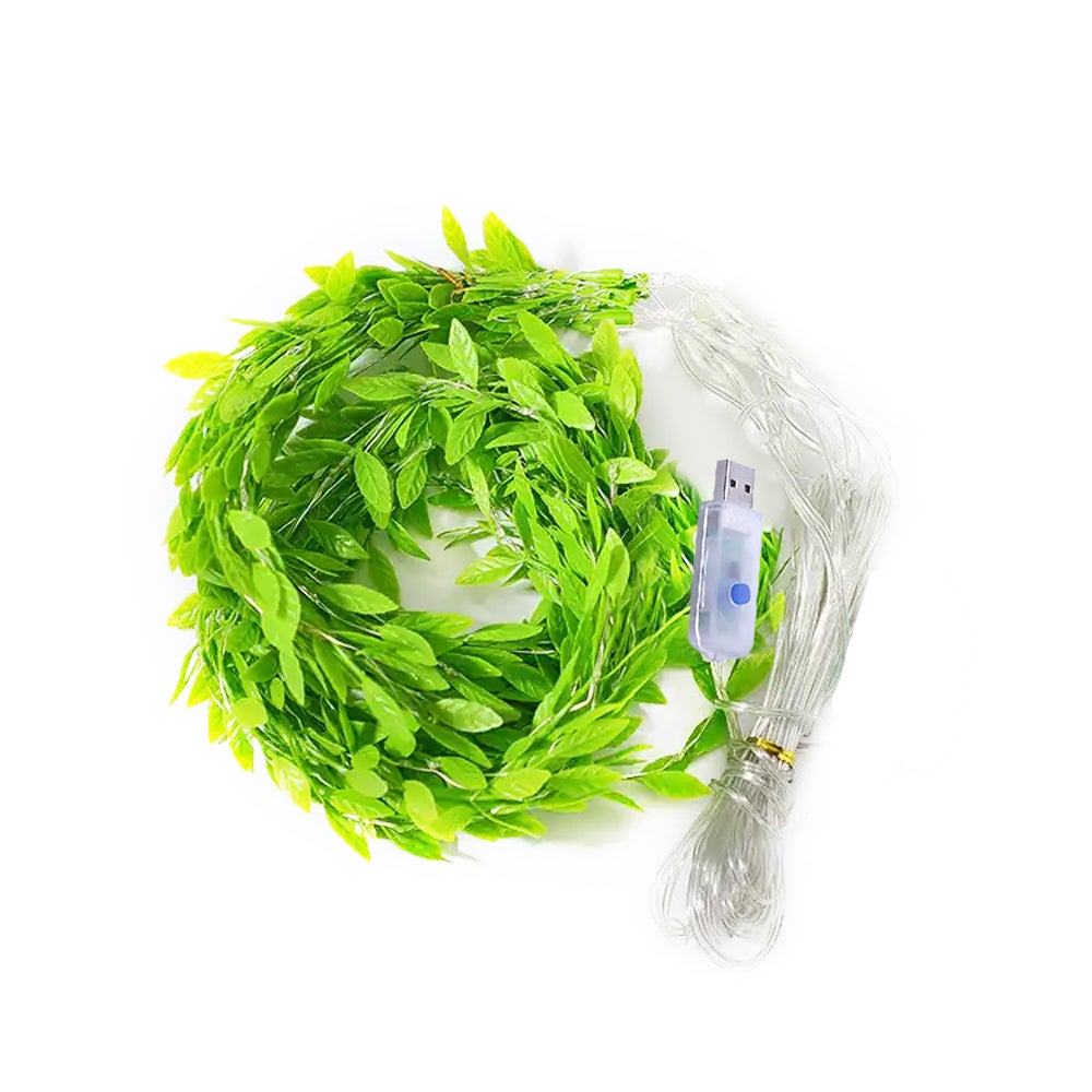 Led Artificial Willow Vines Curtain Light With 100 For Christmas Party Decor Seasonal Decorations