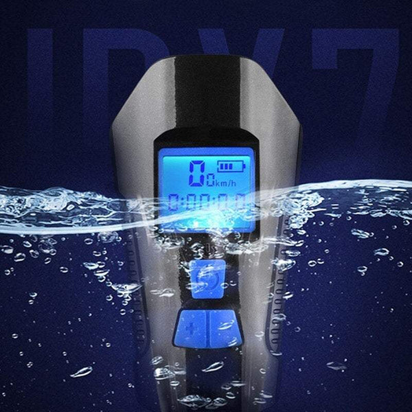 Bike Lights Waterproof Usb Charging Lcd Screen Bicycle Handlebar Cycling Flashlight Lights & Reflectors