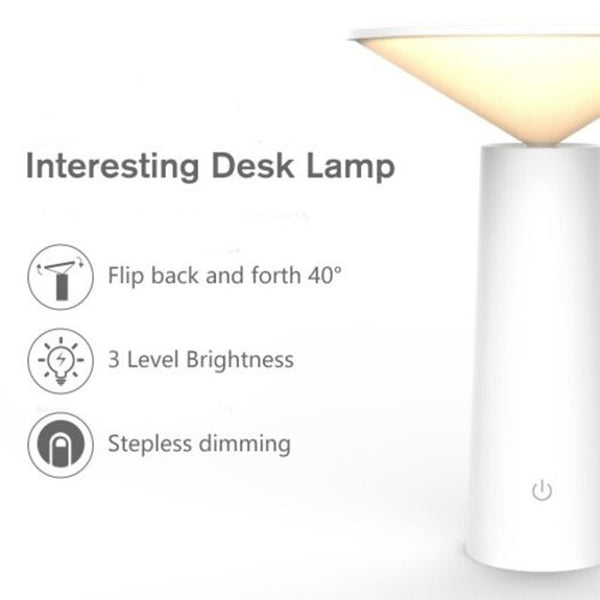 Led Desk Lamp With Shaking Head Style Light Eye Protect White Lamps