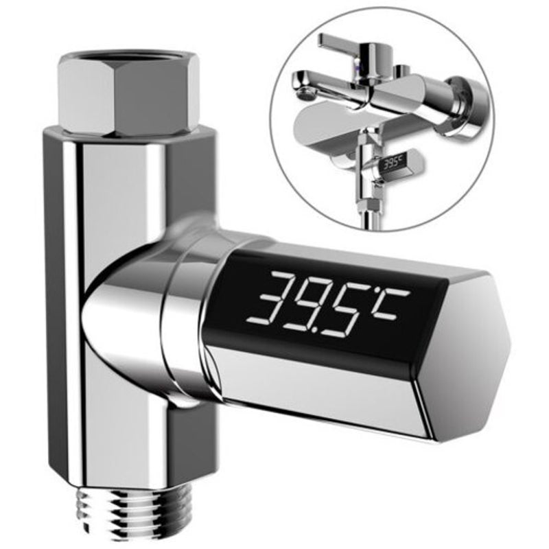 Other Shower & Bath Accessories Led Display Water Shower Thermometer Electricity Temperature Meter Monitor For Baby Care Silver