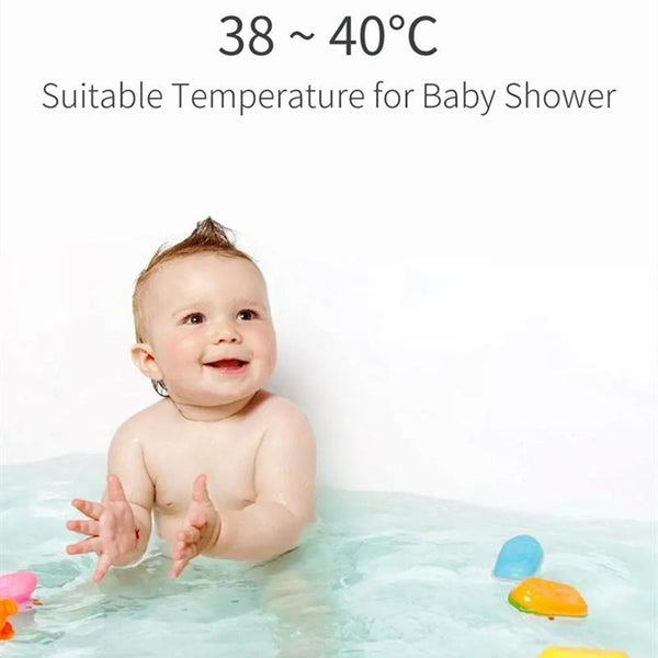 Shower Water Led Thermometer Time Display Flow Generator Thermometers