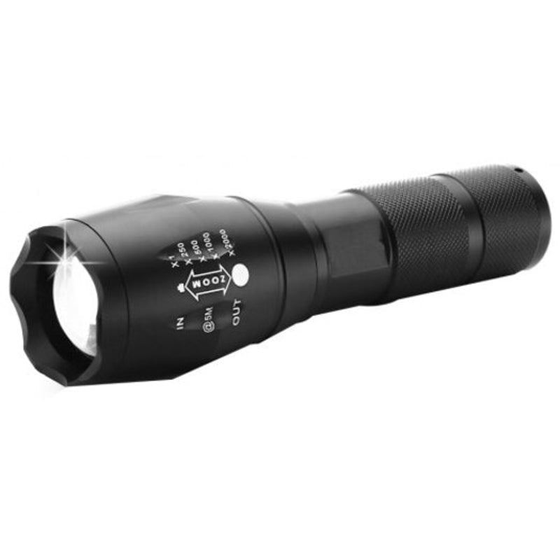 Flashlights Led Flashlight Aluminum Waterproof Scalable Lighting Black