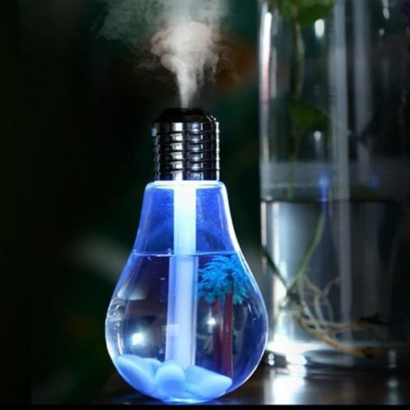Led Lamp Air Ultrasonic Humidifier For Essential Oil Diffuser Atomizer Silver Home Fragrances