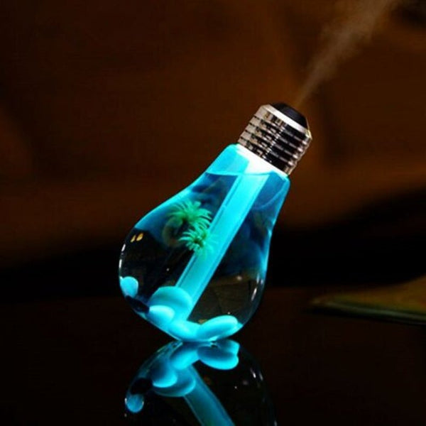 Led Lamp Air Ultrasonic Humidifier For Essential Oil Diffuser Atomizer Silver Home Fragrances