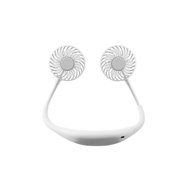 Led Lamp Aromatherapy Sports Neck Fan Usb Charging Portable White Portable Fans