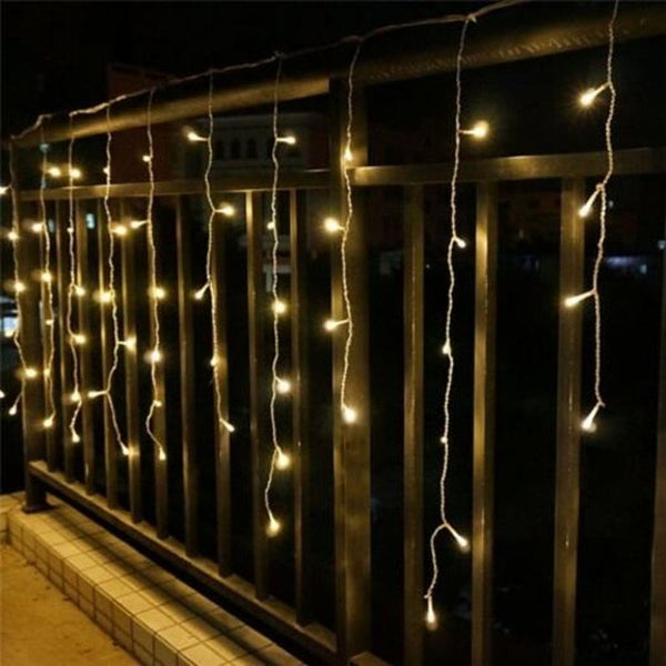 Led Light Strings Ice Strip Curtain 3.5M 96Led Multi B Warm White Effect 220V String Lights